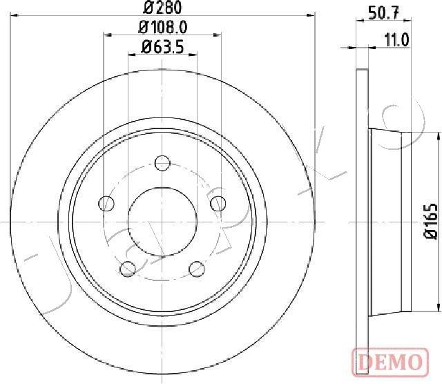 Japko 610302C - Bremžu diski autospares.lv