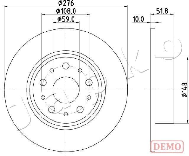 Japko 610207C - Bremžu diski autospares.lv