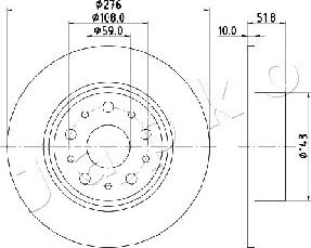 Japko 610207 - Bremžu diski www.autospares.lv