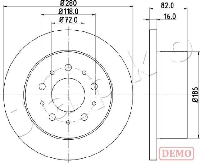 Japko 610216C - Bremžu diski autospares.lv