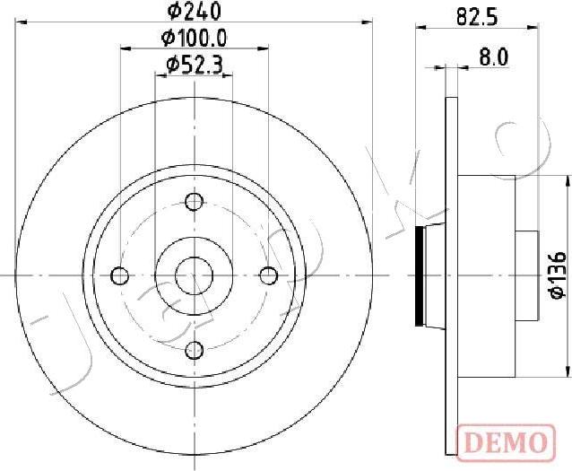 Japko 610712C - Bremžu diski www.autospares.lv