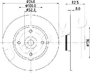 Japko 610712 - Bremžu diski www.autospares.lv