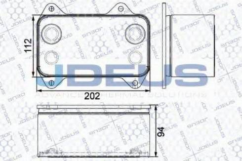 Jdeus 408M01 - Eļļas radiators, Motoreļļa www.autospares.lv