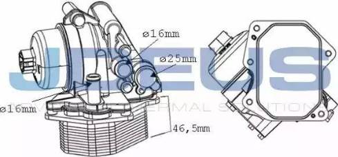 Jdeus 412M37 - Eļļas radiators, Motoreļļa www.autospares.lv