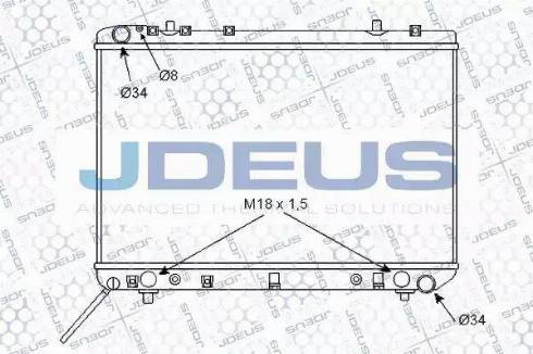 Jdeus 068M02 - Radiators, Motora dzesēšanas sistēma autospares.lv