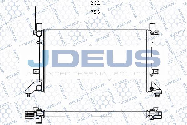 Jdeus 030M17 - Радиатор, охлаждение двигателя www.autospares.lv