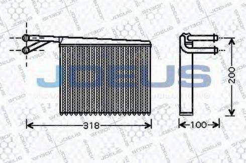 Jdeus 217M22 - Heat Exchanger, interior heating www.autospares.lv