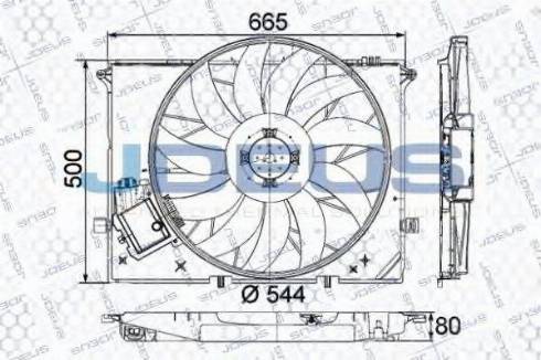 Jdeus EV170710 - Ventilators, Motora dzesēšanas sistēma autospares.lv