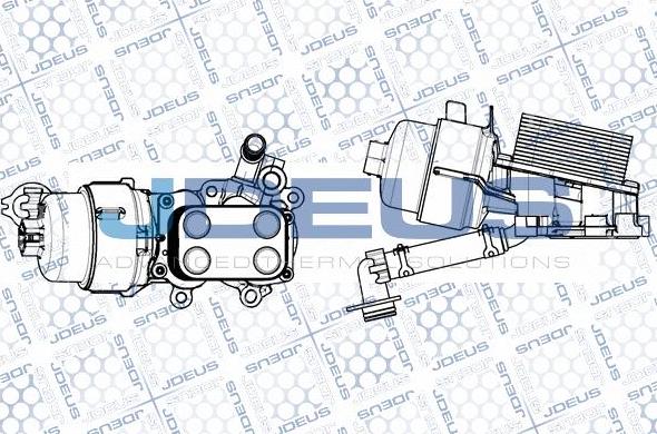 Jdeus M-4121140 - Oil Cooler, engine oil www.autospares.lv