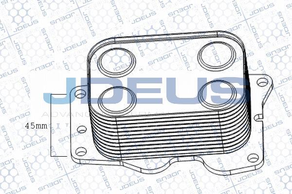 Jdeus M-4121141 - Oil Cooler, engine oil www.autospares.lv