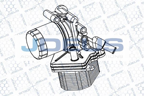 Jdeus M-4121160 - Eļļas radiators, Motoreļļa www.autospares.lv