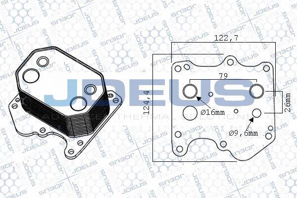 Jdeus M-4121161 - Eļļas radiators, Motoreļļa www.autospares.lv