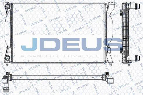 Jdeus M-0010240 - Радиатор, охлаждение двигателя www.autospares.lv