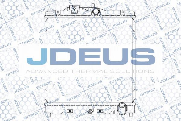 Jdeus M-0130040 - Радиатор, охлаждение двигателя www.autospares.lv