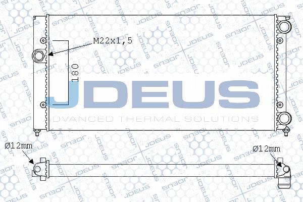 Jdeus M-0300470 - Radiators, Motora dzesēšanas sistēma autospares.lv