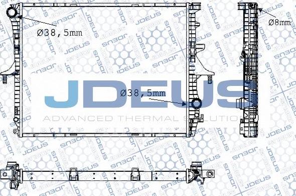 Jdeus M-0300570 - Radiators, Motora dzesēšanas sistēma www.autospares.lv