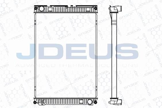 Jdeus M-1150160 - Radiator, engine cooling www.autospares.lv