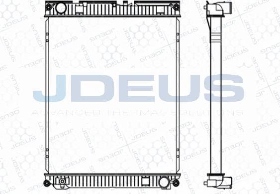 Jdeus M-1150130 - Radiator, engine cooling www.autospares.lv