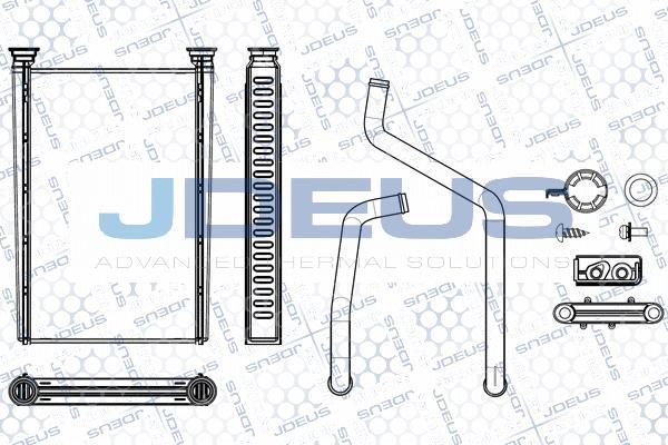 Jdeus M-2171300 - Heat Exchanger, interior heating www.autospares.lv