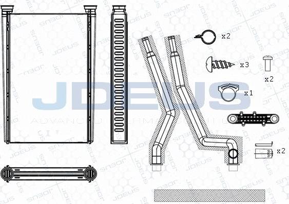 Jdeus M-2171270 - Heat Exchanger, interior heating www.autospares.lv