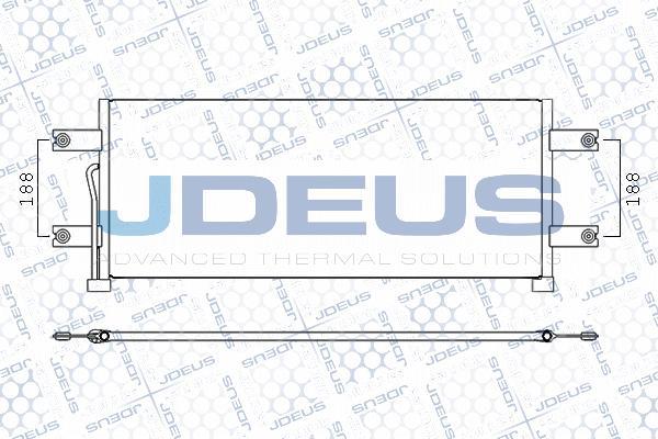 Jdeus M-7171270 - Condenser, air conditioning www.autospares.lv