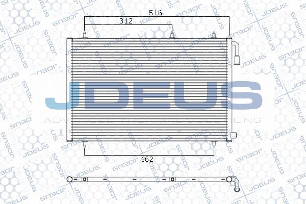 Jdeus M-7210650 - Kondensators, Gaisa kond. sistēma www.autospares.lv