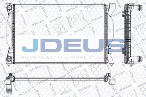 Jdeus RA0010350 - Радиатор, охлаждение двигателя www.autospares.lv