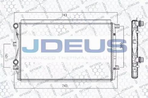 Jdeus RA0010301 - Radiators, Motora dzesēšanas sistēma www.autospares.lv