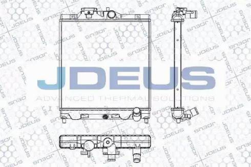 Jdeus RA0130040 - Радиатор, охлаждение двигателя www.autospares.lv