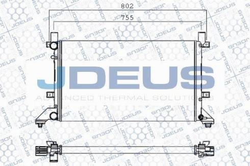 Jdeus TH0540006 - Термостат охлаждающей жидкости / корпус www.autospares.lv