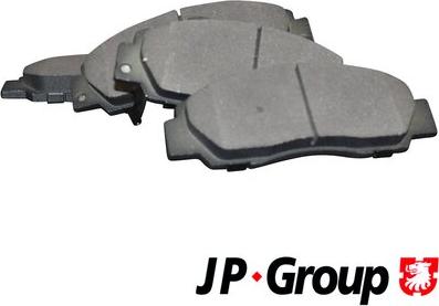 JP Group 4463600510 - Тормозные колодки, дисковые, комплект www.autospares.lv