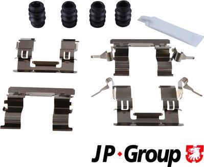 JP Group 4064003410 - Piederumu komplekts, Disku bremžu uzlikas www.autospares.lv