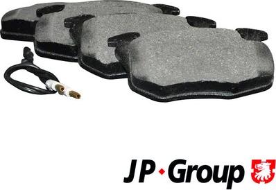 JP Group 4163602810 - Тормозные колодки, дисковые, комплект www.autospares.lv