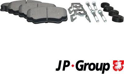 JP Group 4163700610 - Тормозные колодки, дисковые, комплект www.autospares.lv