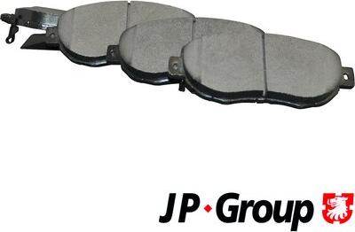 JP Group 4863600410 - Тормозные колодки, дисковые, комплект www.autospares.lv