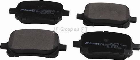 JP Group 4863607010 - Brake Pad Set, disc brake www.autospares.lv