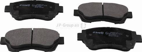 JP Group 4863607710 - Тормозные колодки, дисковые, комплект www.autospares.lv