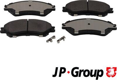 JP Group 4763604510 - Brake Pad Set, disc brake www.autospares.lv