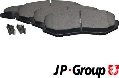 JP Group 4763601110 - Тормозные колодки, дисковые, комплект www.autospares.lv