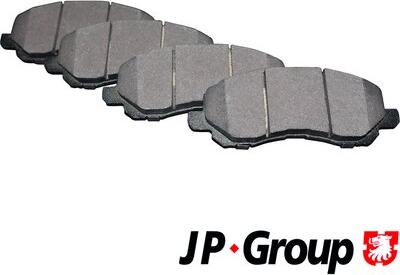 JP Group 5063600910 - Тормозные колодки, дисковые, комплект www.autospares.lv