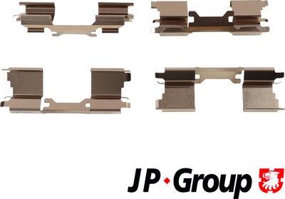 JP Group 5364000210 - Piederumu komplekts, Disku bremžu uzlikas www.autospares.lv