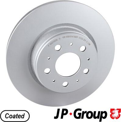 JP Group 6563100200 - Bremžu diski www.autospares.lv