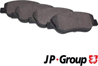 JP Group 1563604210 - Тормозные колодки, дисковые, комплект www.autospares.lv