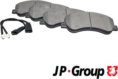 JP Group 1563600210 - Bremžu uzliku kompl., Disku bremzes www.autospares.lv