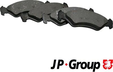 JP Group 1563601510 - Тормозные колодки, дисковые, комплект www.autospares.lv