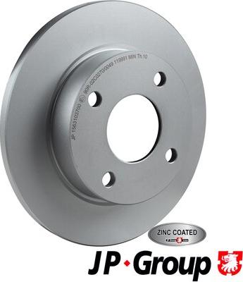 JP Group 1563103700 - Тормозной диск www.autospares.lv