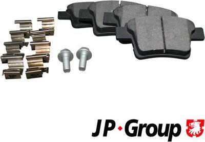 JP Group 1563700510 - Brake Pad Set, disc brake www.autospares.lv