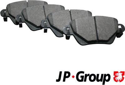 JP Group 1563700210 - Тормозные колодки, дисковые, комплект www.autospares.lv