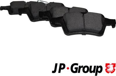 JP Group 1563701510 - Тормозные колодки, дисковые, комплект www.autospares.lv