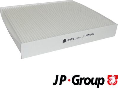 JP Group 1528100500 - Filter, interior air www.autospares.lv